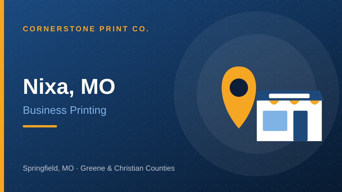 Print Marketing for Nixa Businesses — Cornerstone Print Co. Springfield MO